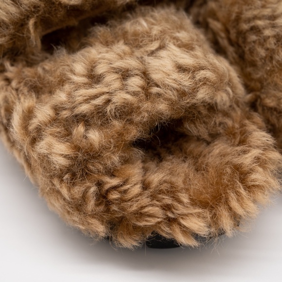 size 36eu 6 US Miu Miu Camel Brown Shearling Sandals - Picture 7 of 13